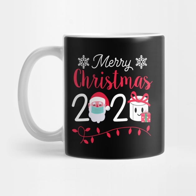 Merry Christmas 2020 Santa FaceMask Toilet Paper Light Gift Funny Quarantine Christmas by mittievance